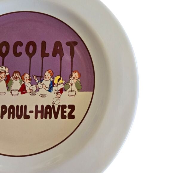 Pottery Barn Ceramic Chocolate Dessert Plate Chocolat Delespaul-Havez - Picture 2 of 4